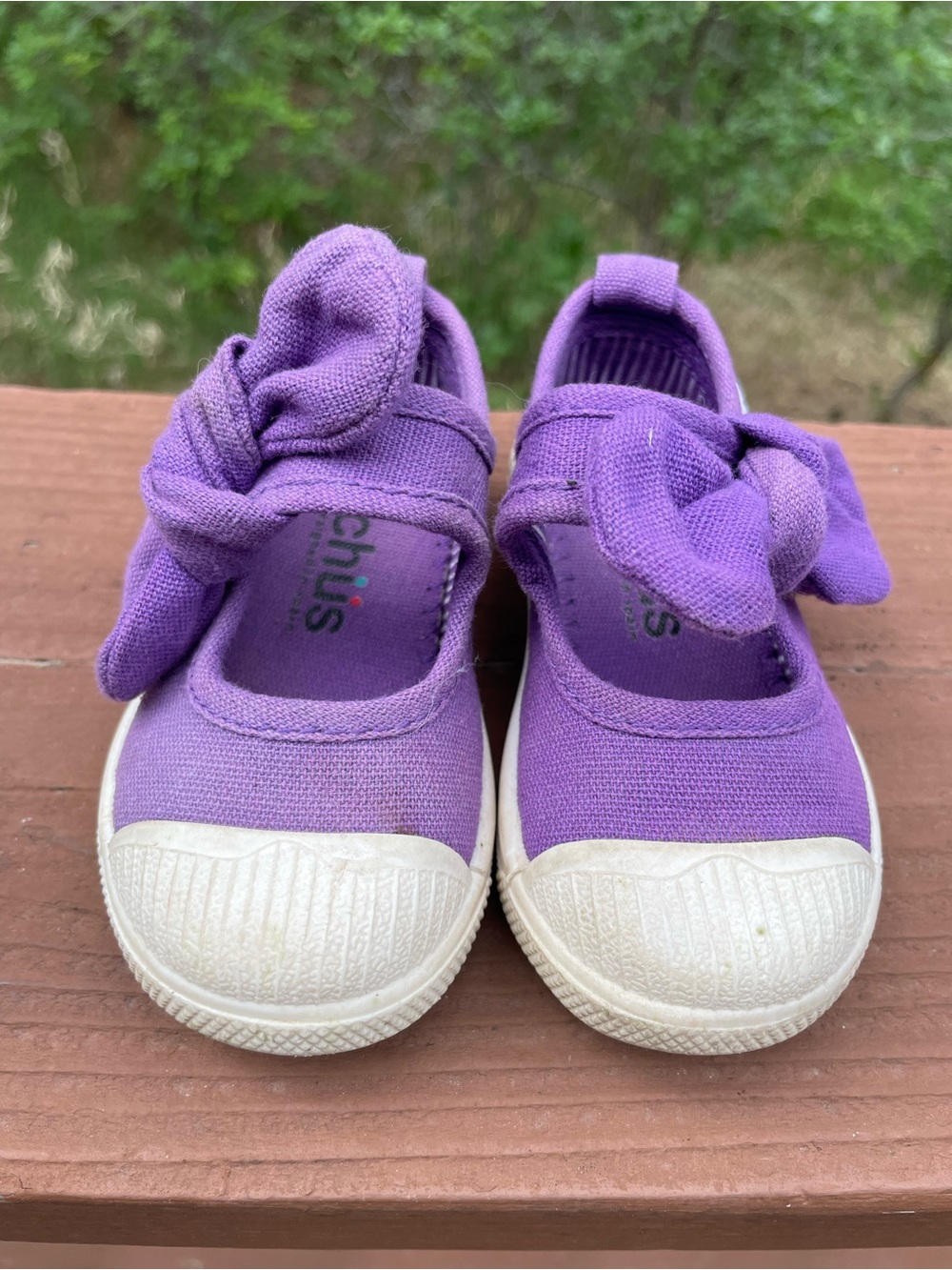 Chus Girls' Purple Athena Bow Strap Mary Jane Sneakers - Picture 4 of 9